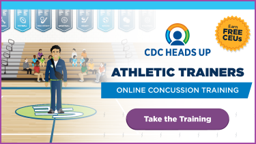 CDC Athletic Trainer Training Graphic